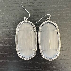 Kendra Scott Elegant Silver Drop Earrings